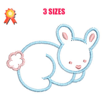 rabbit embroidery design - Download free