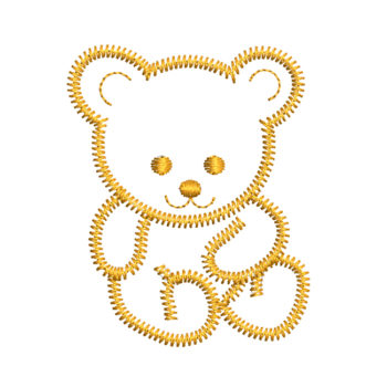 Teddy Bear embroidery design - free download
