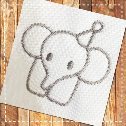 elephant embroidery design