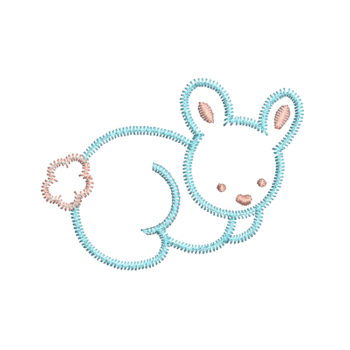 rabbit embroidery design - Download free