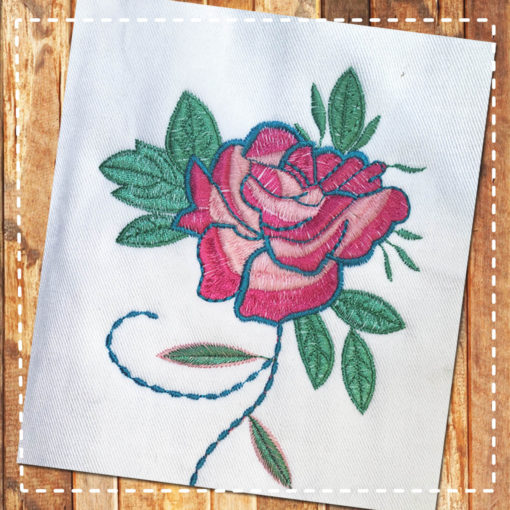 rose embroidery design