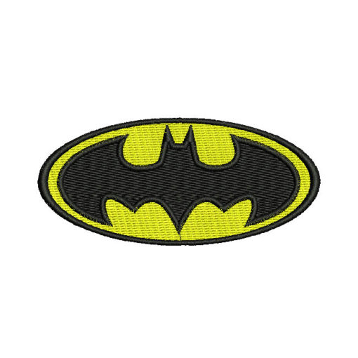 Batman Shield embroidery design