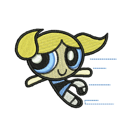 The Power puff Girls - Bubbles - embroidery design