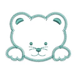 bear embroidery design - free download