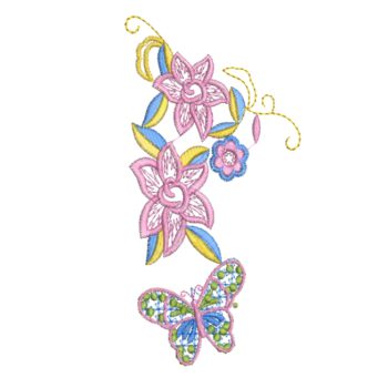 butterfly embroidery design