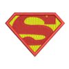 Superman shield embroidery design - cattoons