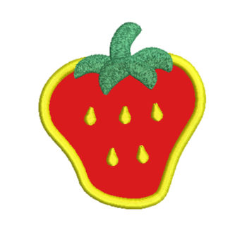 strawberry embroidery design