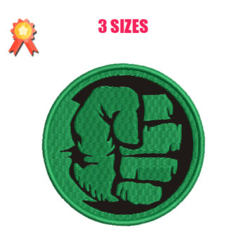 Hulk Emblemed Embroidery Design