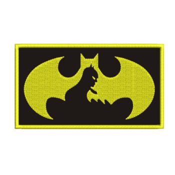batman emblemed embroidery design