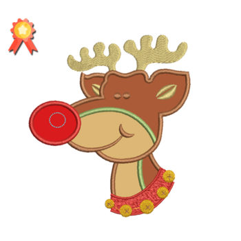 christmas Rudolph applique