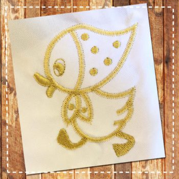 Duckling embroidery design