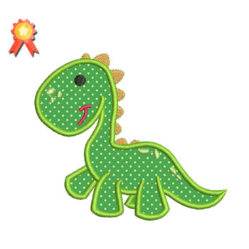 dino applique emboridery design