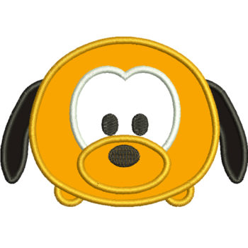 Mini Pluto Applique Embroidery Design