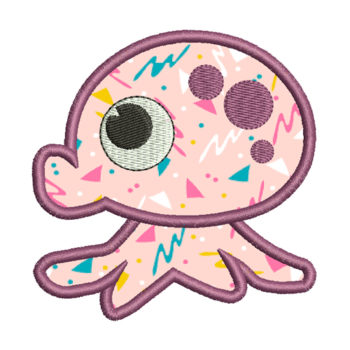 baby octopus free embroidery design