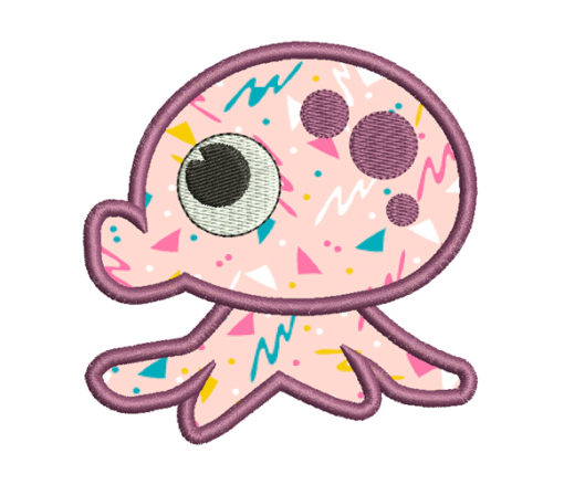 baby octopus free embroidery design