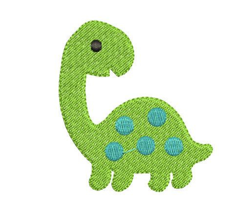 dino embroidery design