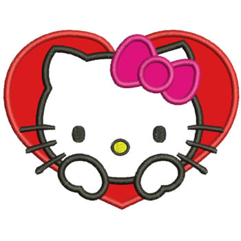 Hello Kitty Embroidery Design Applique