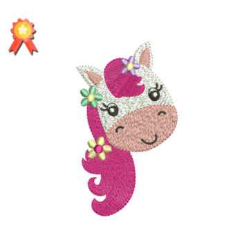 pony embroidery design