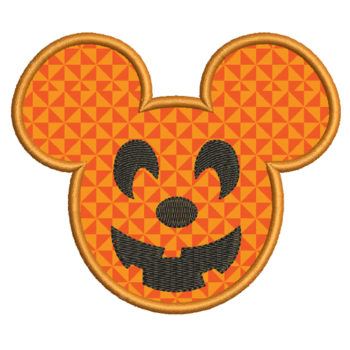 Mickey Mouse Halloween Applique Embroidery Design
