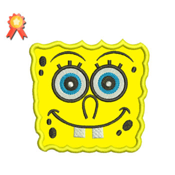 spongeBob applique embroidery design