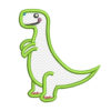 T-Rex applique embroidery design