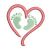 Baby feet - Newborn Machine Embroidery Design