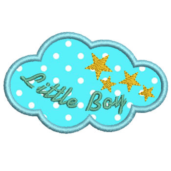 Cloud Embroidery Design - Baby boy embroidery design
