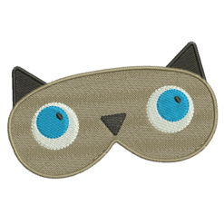 Cat Face Mask Machine Embroidery Design