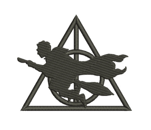 Harry Potter Silhouette Machine Embroidery Design