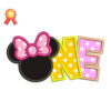Minnie One Year Machine Embroidery Design