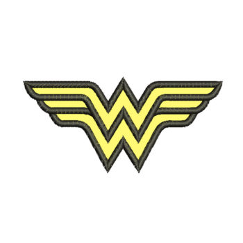 Wonder Woman Logo Machine Embroidery Design