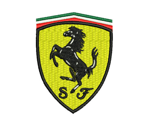 Ferrari Machine Embroidery Design