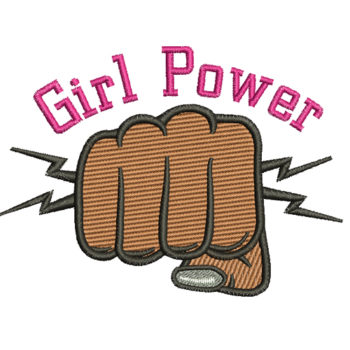 Girl Power Machine Embroidery Design