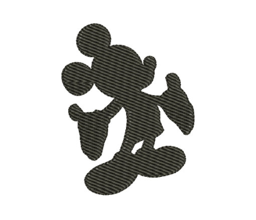 Mickey Mouse Silhouette Machine Embroidery Design