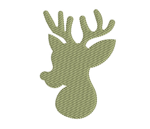 Reindeer Christmas Machine Embroidery Design