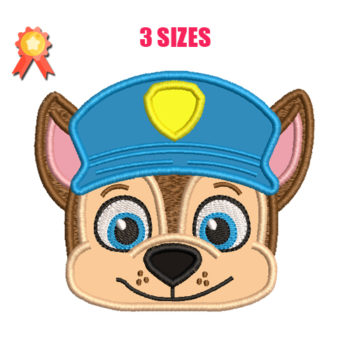 Chase Paw Patrol embroidery design