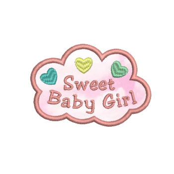 Sweet Baby Girl Machine Embroidery Design