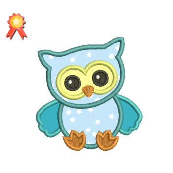 Cute Owl Machine Embroidery Design