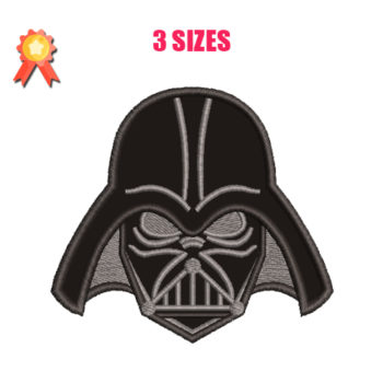 Dark Vader Header Machine Embroidery Design