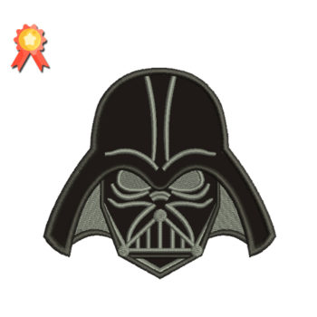 Dark Vader Header Machine Embroidery Design