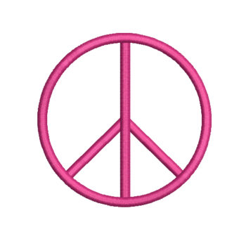 Peace Symbols Machine Embroidery Design