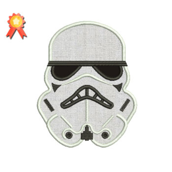 Stormtrooper Applique Machine Embroidery Design