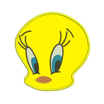 Tweety Bird Face Machine Embroidery Design