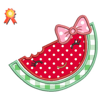 Watermelon Face Machine Embroidery Design