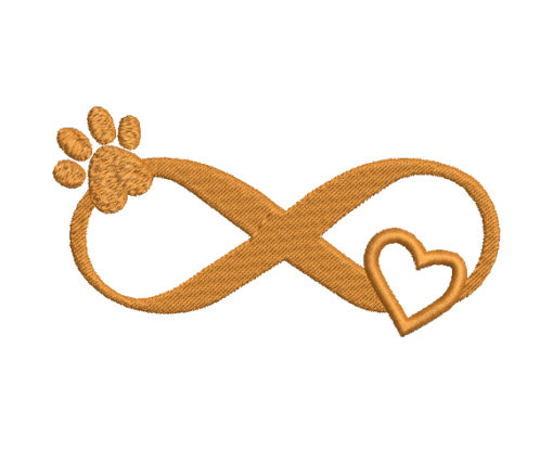 Infiniti Dog Love Machine Embroidery Design