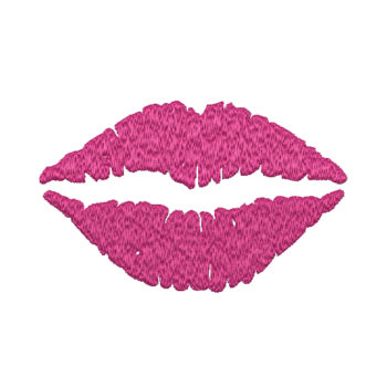 Lips Stamp Machine Embroidery Design