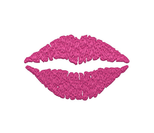 Lips Stamp Machine Embroidery Design