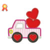 Valentine Truck Machine Embroidery Design