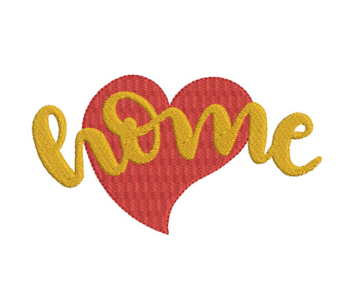 Love home Machine Embroidery Design