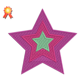 Star Machine Embroidery Design